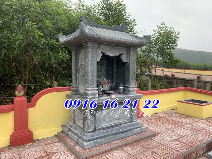 Trang thờ bằng đá tự nhiên một mái