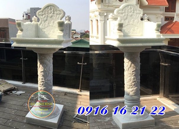 Trang thờ đá trắng không mái tại Nam Bộ