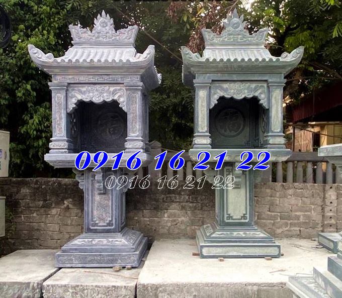 Trang thờ thần linh ngoài trời bằng đá thiết kế đẹp