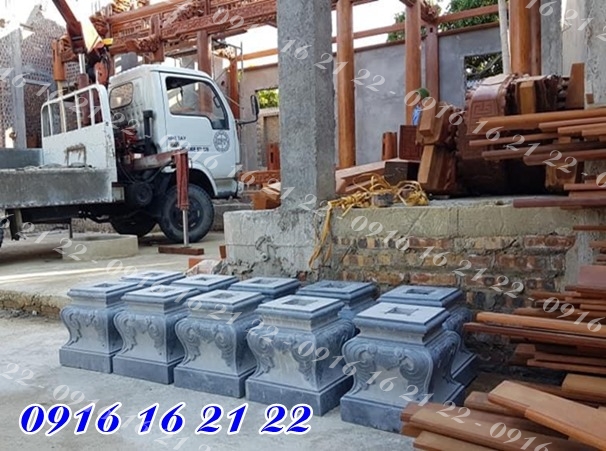 Mẫu chân tảng đá vuông kê cột Mẫu chân tảng đá vuông kê cột