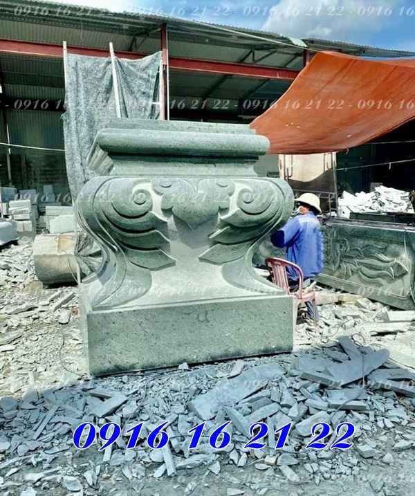 Mẫu tảng đá vuông kê cột Mẫu tảng đá vuông kê cột