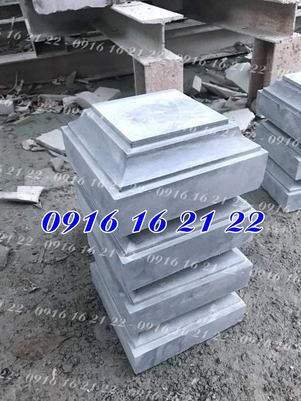 Tảng đá vuông kê chân cột nhà đơn giản Tảng đá vuông kê chân cột nhà đơn giản