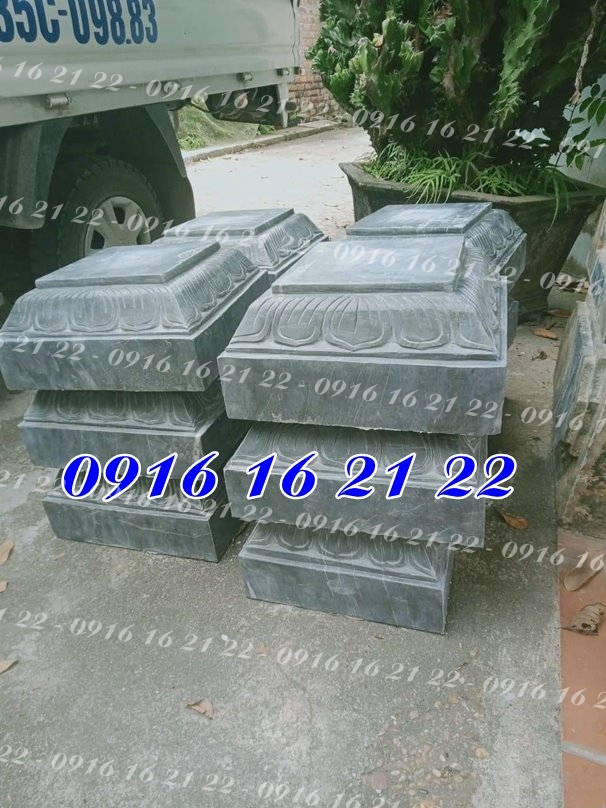 Tảng đá vuông kê chân cột nhà gỗ đẹp Tảng đá vuông kê chân cột nhà gỗ đẹp
