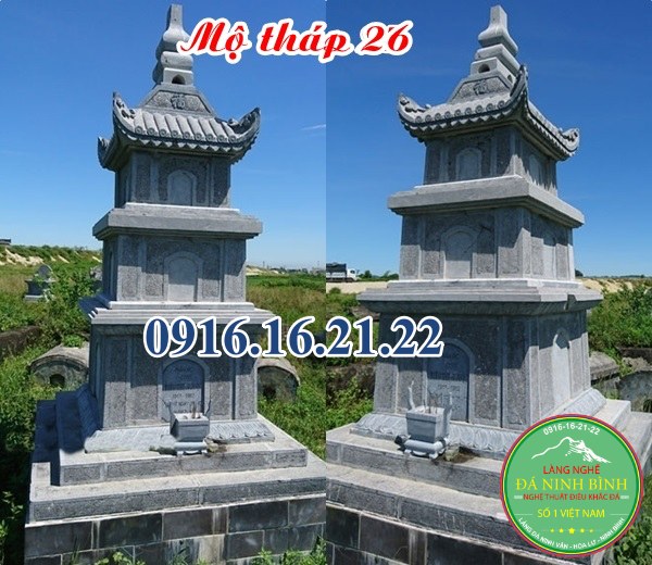 12 mẫu mộ tháp đá tại Long An