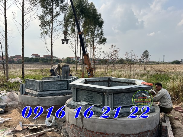 Bán mộ đá bát giác xanh rêu ở Hưng Yên mẫu đẹp giá chuẩn thi công trọn gói 89 Bán mộ đá bát giác xanh rêu ở Hưng Yên mẫu đẹp giá chuẩn thi công trọn gói 89