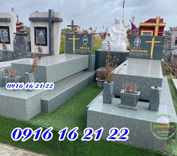 Bán mộ đá hoa cương công giáo ở Hưng Yên mẫu đẹp giá chuẩn thi công trọn gói 89 Bán mộ đá hoa cương công giáo ở Hưng Yên mẫu đẹp giá chuẩn thi công trọn gói 89