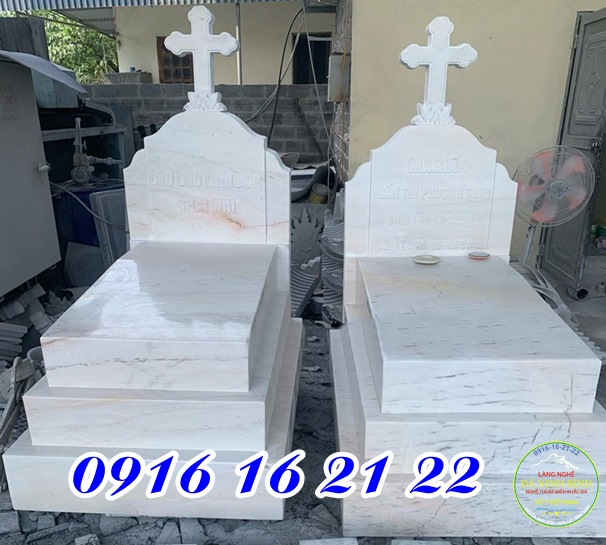 Bán mộ đá trắng công giáo ở Hưng Yên mẫu đẹp giá chuẩn thi công trọn gói 89 Bán mộ đá trắng công giáo ở Hưng Yên mẫu đẹp giá chuẩn thi công trọn gói 89