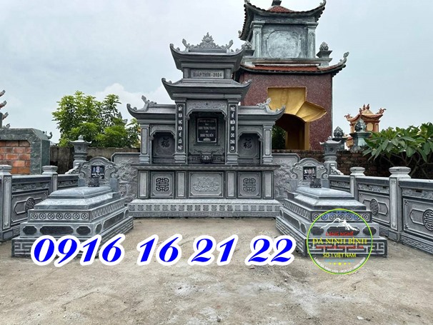 Lăng mộ đá gia đình đá xanh đen đẹp tại Hải Dương bền đẹp theo thời gian thiết kế theo phong cách truyền thống Lăng mộ đá gia đình đá xanh đen đẹp tại Hải Dương bền đẹp theo thời gian thiết kế theo phong cách truyền thống