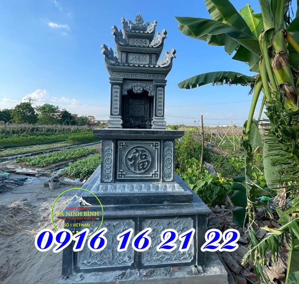 Mẫu mộ ba mái đá xanh đen đẹp tại Hải Dương bền đẹp theo thời gian thiết kế theo phong cách kiến trúc đình chùa Mẫu mộ ba mái đá xanh đen đẹp tại Hải Dương bền đẹp theo thời gian thiết kế theo phong cách kiến trúc đình chùa