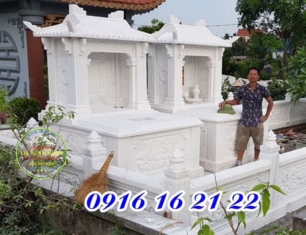 Mẫu mộ một mái đá trắng đẹp tại Hải Dương bền đẹp theo thời gian chạm khắc hoa sen, biểu tượng của sự thanh tịnh Mẫu mộ một mái đá trắng đẹp tại Hải Dương bền đẹp theo thời gian chạm khắc hoa sen, biểu tượng của sự thanh tịnh