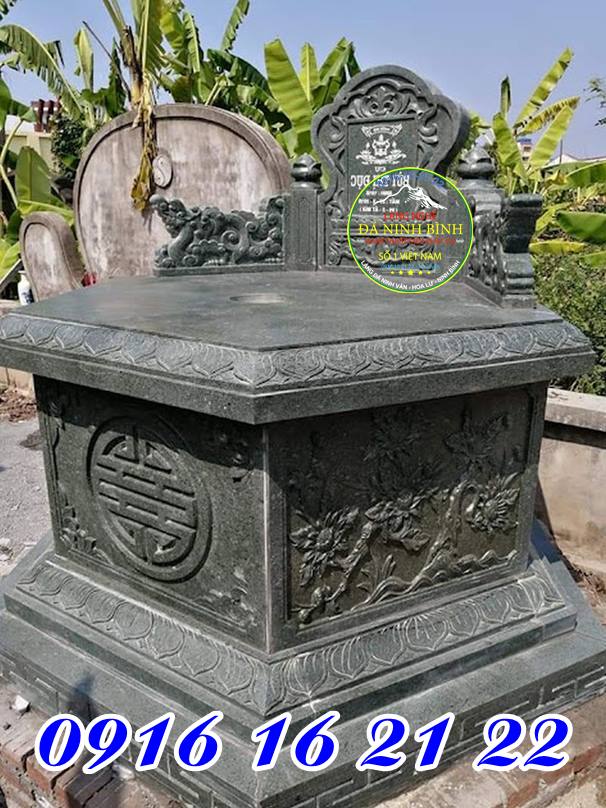 Mộ đá lục giác đá xanh rêu mẫu mộ đá đẹp tại Hải Dương bền đẹp theo thời gian Mộ đá lục giác đá xanh rêu mẫu mộ đá đẹp tại Hải Dương bền đẹp theo thời gian