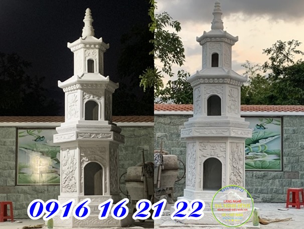 Mộ tháp đá trắng mẫu mộ đá đẹp tại Hải Dương bền đẹp theo thời gian Mộ tháp đá trắng mẫu mộ đá đẹp tại Hải Dương bền đẹp theo thời gian
