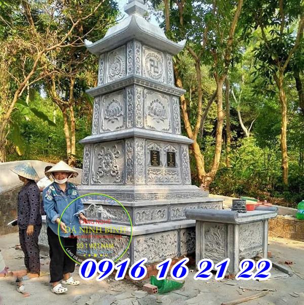 Mộ tháp đá xanh đen mẫu mộ đá đẹp tại Hải Dương bền đẹp theo thời gian Mộ tháp đá xanh đen mẫu mộ đá đẹp tại Hải Dương bền đẹp theo thời gian