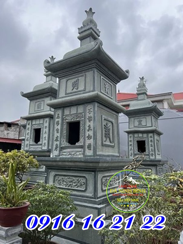 Mộ tháp đá xanh rêu mẫu mộ đá đẹp tại Hải Dương bền đẹp theo thời gian Mộ tháp đá xanh rêu mẫu mộ đá đẹp tại Hải Dương bền đẹp theo thời gian