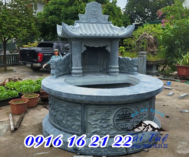 Mộ tròn đá xanh đen mẫu mộ đá đẹp tại Hải Dương bền đẹp theo thời gian Mộ tròn đá xanh đen mẫu mộ đá đẹp tại Hải Dương bền đẹp theo thời gian