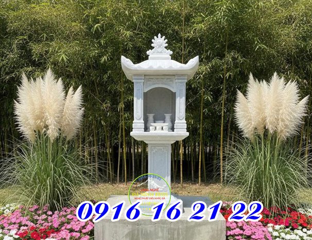 Mẫu miếu nhỏ thờ trước nhà bằng đá trắng ở Hòa Bình -  Mẫu miếu thờ nhỏ trước nhà bán ở Hòa Bình 28