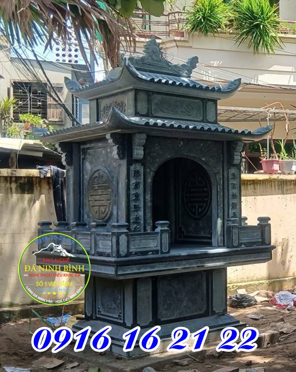 Mẫu miếu thờ mái ống - Bán 19 mẫu miếu đá thờ quan thần linh ở Phú Thọ