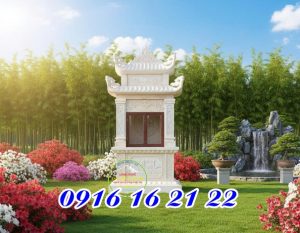 Mẫu miếu thờ trước nhà bằng đá - 98 Miếu đá thờ sơn thần ngoài trời đẹp ở Bắc Giang