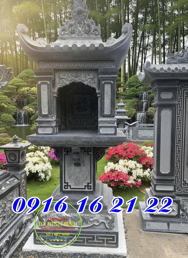 Miếu đá nhỏ thờ trước nhà ở Hòa Bình -  Mẫu miếu thờ nhỏ trước nhà bán ở Hòa Bình 28