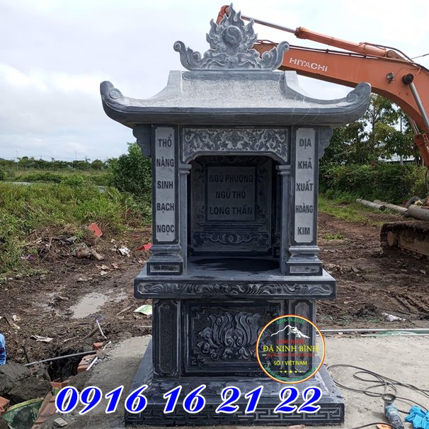 Miếu thờ có chạm khắc chữ Hán - Bán 19 mẫu miếu đá thờ quan thần linh ở Phú Thọ