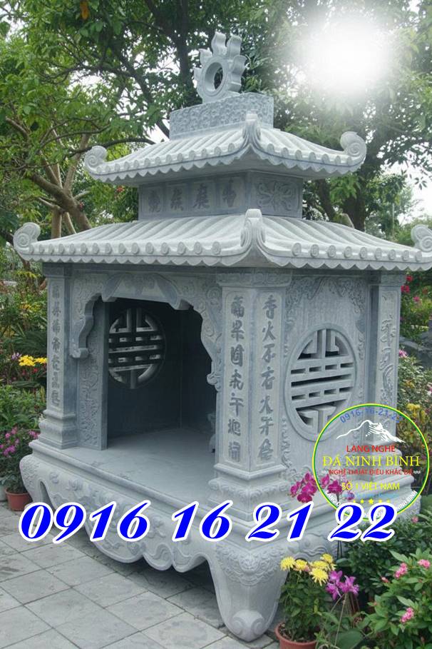 Miếu thờ hình vuông, hình chữ nhật - Bán 19 mẫu miếu đá thờ quan thần linh ở Phú Thọ