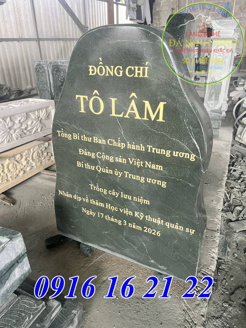 Bia đá trồng cây lưu niệm 05