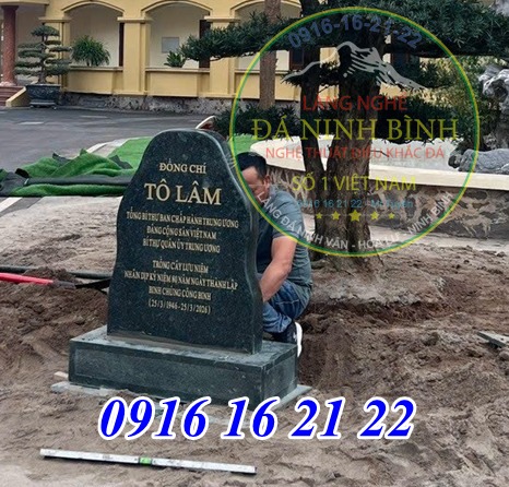 Bia đá trồng cây lưu niệm 06