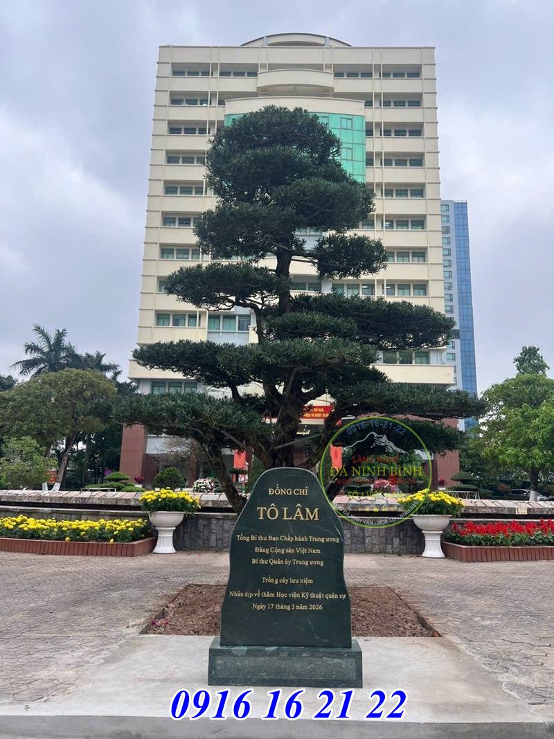 Bia đá trồng cây lưu niệm 08