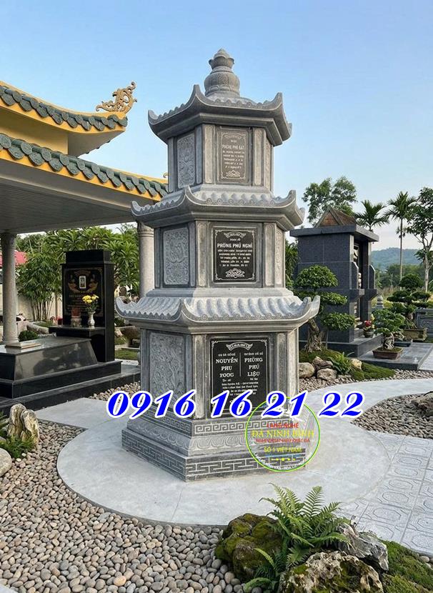 Các mẫu mộ tháp đá hình lục giác để tro cốt phổ biến tại Tây Ninh Các mẫu mộ tháp đá hình lục giác để tro cốt phổ biến tại Tây Ninh