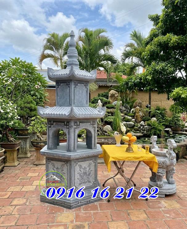 Mộ tháp đá lục giác hai tầng tại Tây Ninh Mộ tháp đá lục giác hai tầng tại Tây Ninh