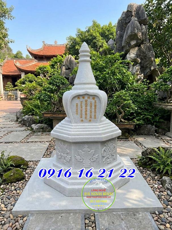 Mộ tháp đá lục giác thờ tro cốt một tầng tại Tây Ninh Mộ tháp đá lục giác thờ tro cốt một tầng tại Tây Ninh