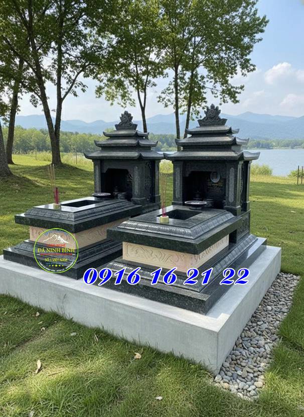 Mẫu mộ đá có mái - Mẫu mộ đá đẹp
