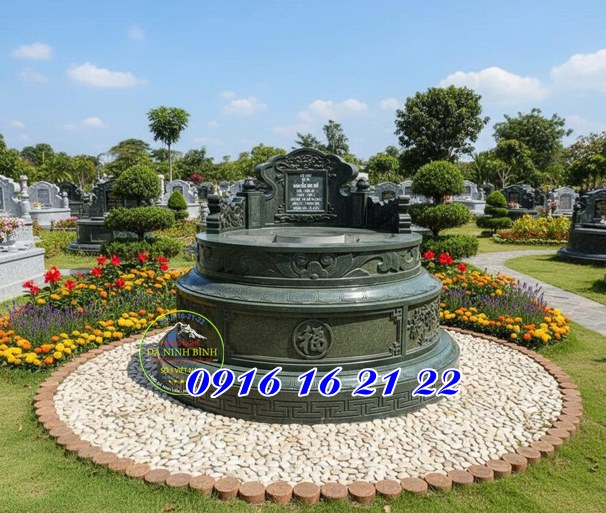 Mẫu mộ đá tròn - Mẫu mộ đá đẹp