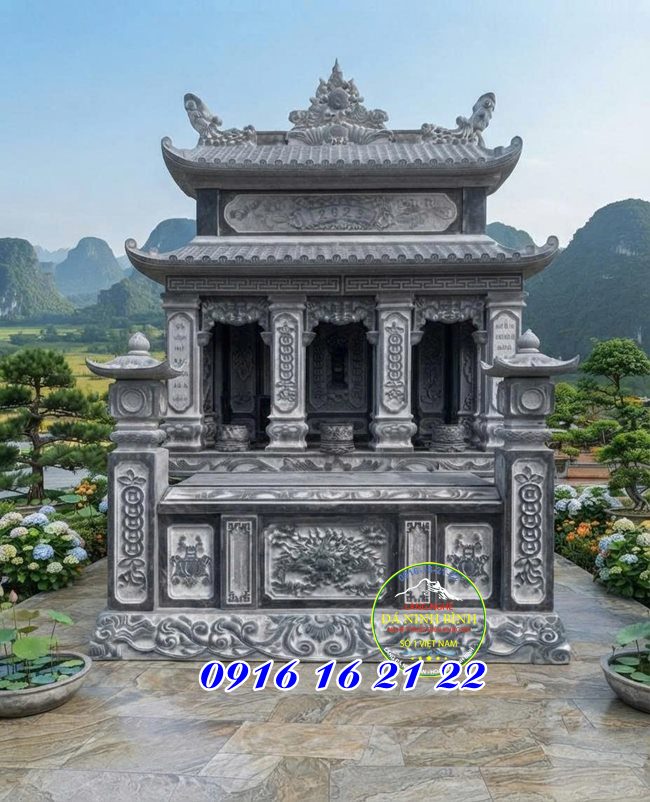 Mẫu mộ đá ba người - mẫu mộ đá Ninh Bình đẹp Mẫu mộ đá ba người - mẫu mộ đá Ninh Bình đẹp
