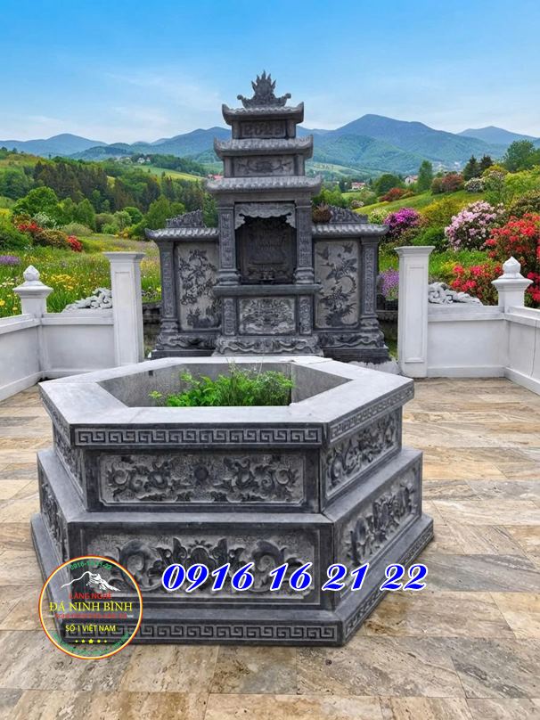 Mẫu mộ đá lục giác đơn giản - Mộ đá Mẫu mộ đá lục giác đơn giản - Mộ đá