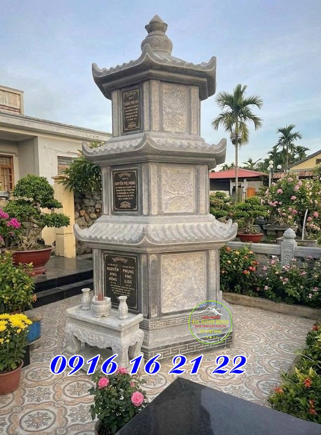 Mẫu mộ đá tháp lục giáp - Chi phí xây dựng mộ đá