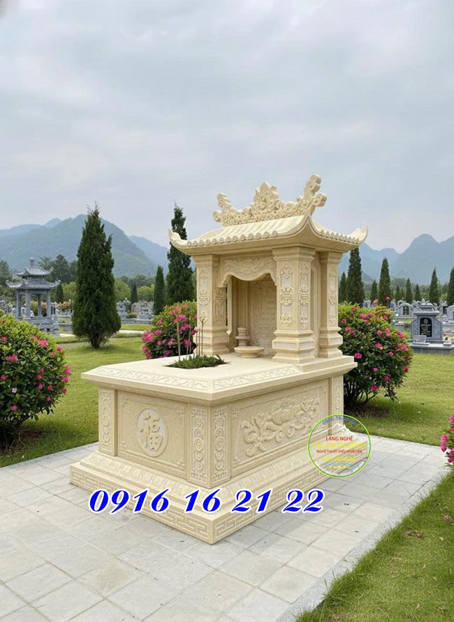 Mẫu mộ đá vàng - mẫu mộ đá Ninh Bình đẹp Mẫu mộ đá vàng - mẫu mộ đá Ninh Bình đẹp
