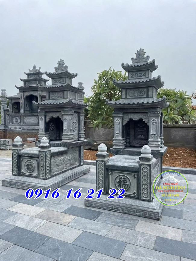 Mộ đá ba mái - mẫu mộ đá Ninh Bình đẹp Mộ đá ba mái - mẫu mộ đá Ninh Bình đẹp