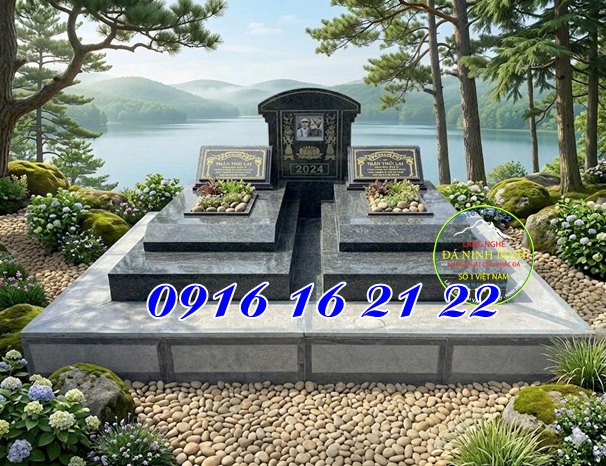 Mộ đá đôi đẹp cho bố mẹ ông bà - Mộ đá Mộ đá đôi đẹp cho bố mẹ ông bà - Mộ đá