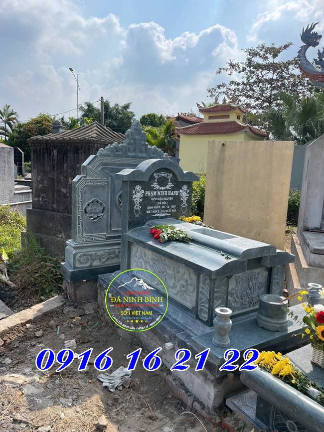 Mộ đá đơn - mẫu mộ đá Ninh Bình đẹp Mộ đá đơn - mẫu mộ đá Ninh Bình đẹp