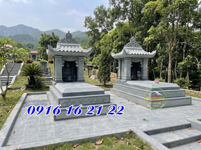 Mộ đá một mái truyền thống - Mẫu 20 mộ đá đẹp tại Thái Nguyên ưu nhược điểm mộ đá Thái Nguyên