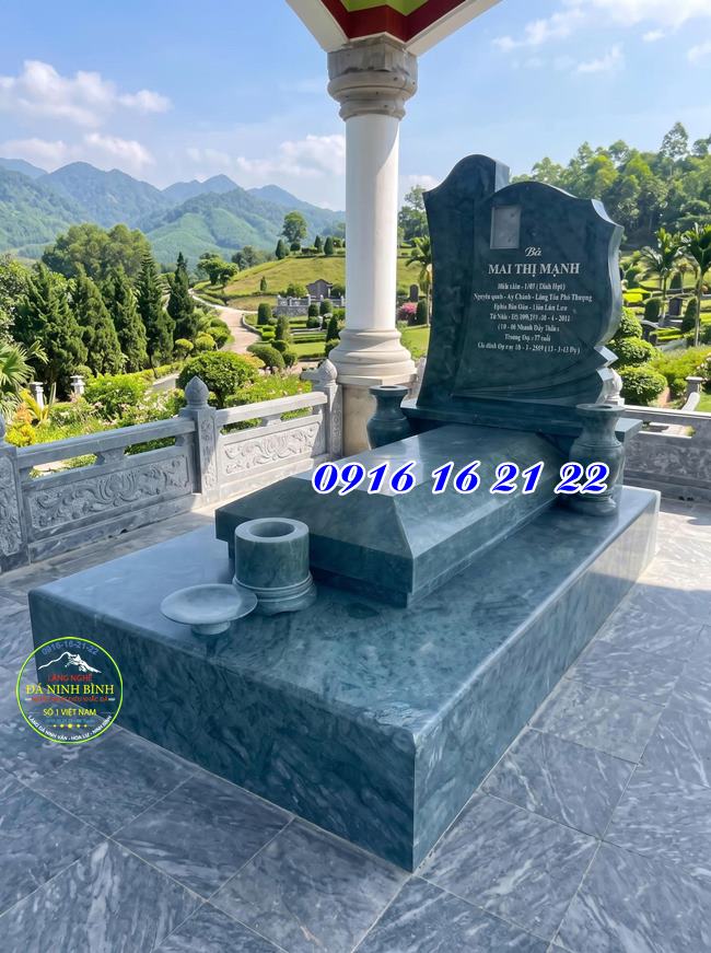 Mộ đá xanh rêu sang trọng - Mẫu 20 mộ đá đẹp tại Thái Nguyên ưu nhược điểm mộ đá Thái Nguyên